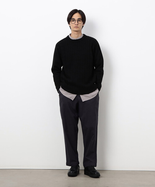 COMME CA ISM（コムサイズム）の「ケーブルブロッキングニット（ニット/セーター・メンズ・グレー/ブラック/ボルドー/ホワイト・MEDIUM/LARGE）」の17枚目の写真