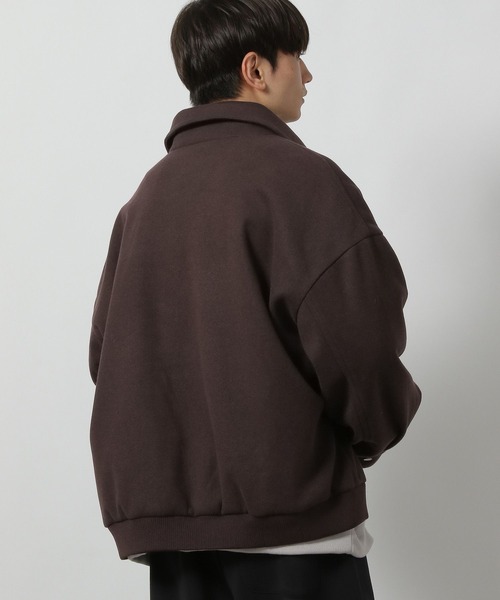 LAKOLE（ラコレ）の「ウーリーテックA2ブルゾン / 570654（ブルゾン・メンズ・グレー系その他/ブラック/ダークブラウン・MEDIUM/LARGE）」の15枚目の写真