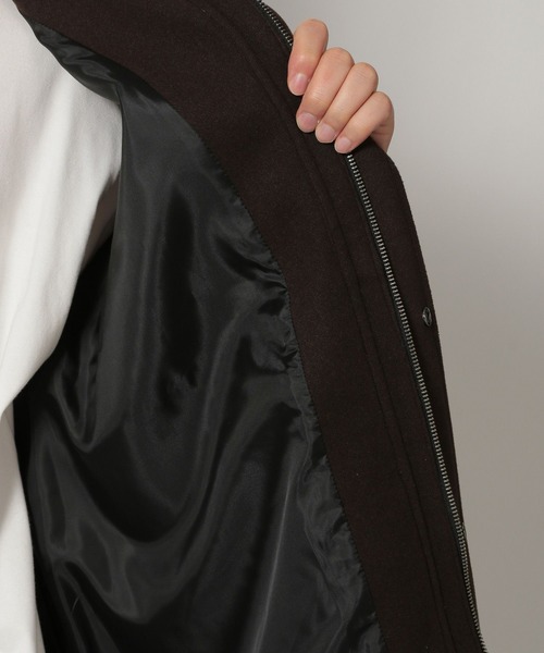 LAKOLE（ラコレ）の「ウーリーテックA2ブルゾン / 570654（ブルゾン・メンズ・グレー系その他/ブラック/ダークブラウン・MEDIUM/LARGE）」の16枚目の写真