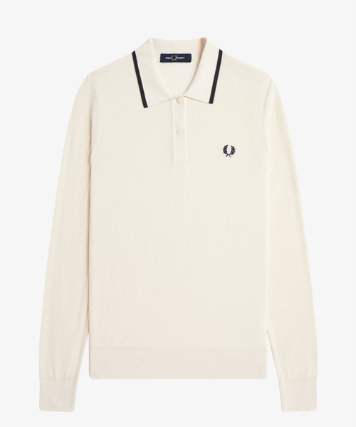 Rib Knitted Polo Shirt／リブニットポロシャツ（ポロシャツ）｜FRED