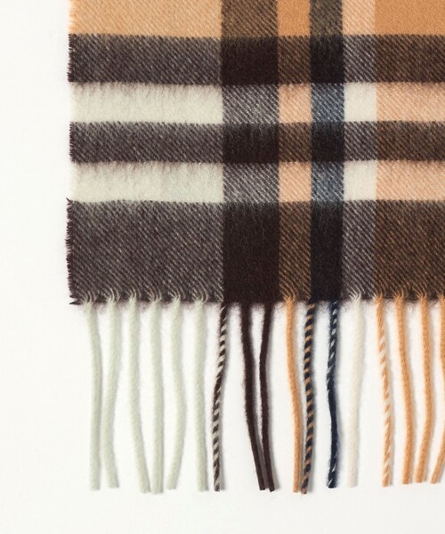 BEAUTY&YOUTH UNITED ARROWS(ビューティーアンドユースユナイテッドアローズ)の「カシミヤ チェック マフラー(マフラー・メンズ・コバルトブルー/ダークグリーン/シャーベット・FREE)」の6枚目の写真