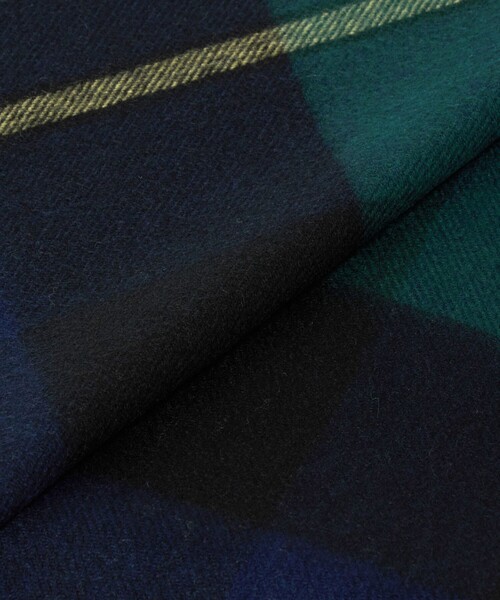 BEAUTY&YOUTH UNITED ARROWS(ビューティーアンドユースユナイテッドアローズ)の「カシミヤ チェック マフラー(マフラー・メンズ・コバルトブルー/ダークグリーン/シャーベット・FREE)」の12枚目の写真