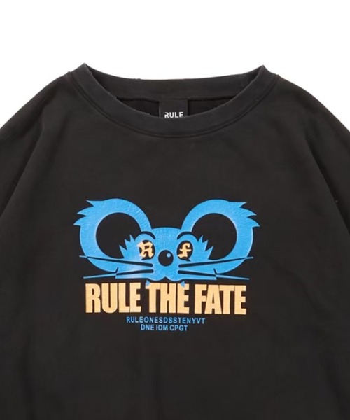 RULE THE FATE(ルールザフェイト)の「RTF MOUSE DAMAGE SWEAT PULLOVER/マウスダメージスウェットプルオーバー(スウェット・メンズ・ブラック/ベージュ・2/1/0)」の3枚目の写真