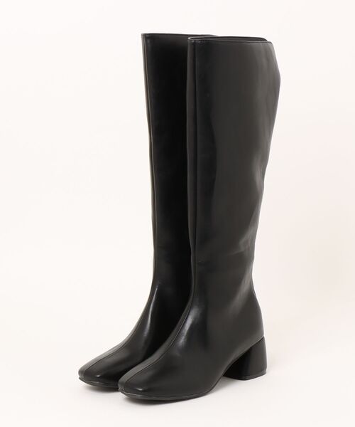 HALEY PESCA（ヘーリーペスカ）の「HALEY PESCA/スクエアトゥ　ヒールロングブーツ（ブーツ・レディース・ブラック/ブラウン・38/40/36）」の11枚目の写真