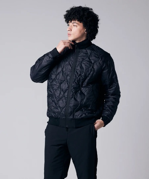 TAION（タイオン）の「TAION JERSEY DOWN JACKET (TAION-JK13JS-J1)（ダウンジャケット/コート・メンズ・ブラック×ブラック・MEDIUM/SMALL/X-LARGE/LARGE）」の5枚目の写真