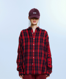 AB EMBROIDERY CHECK SHIRTS (RED)