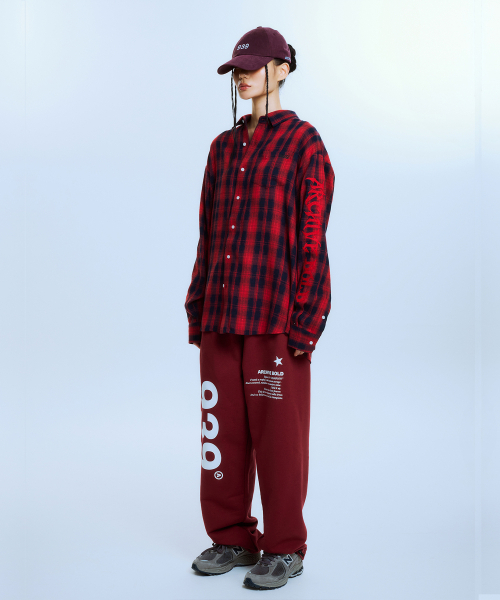 ARCHIVE BOLD（アーカイブボールド）の「AB EMBROIDERY CHECK SHIRTS (RED)（シャツ/ブラウス・メンズ・その他・SMALL/MEDIUM/LARGE）」の4枚目の写真