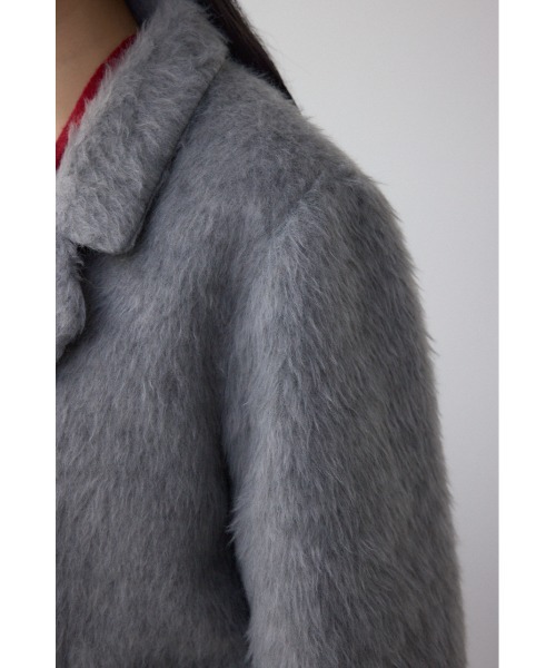 AZUL by moussy（アズールバイマウジー）の「シャギージャケットコート（テーラードジャケット・レディース・杢グレー/ブラウン・SMALL/MEDIUM）」の10枚目の写真