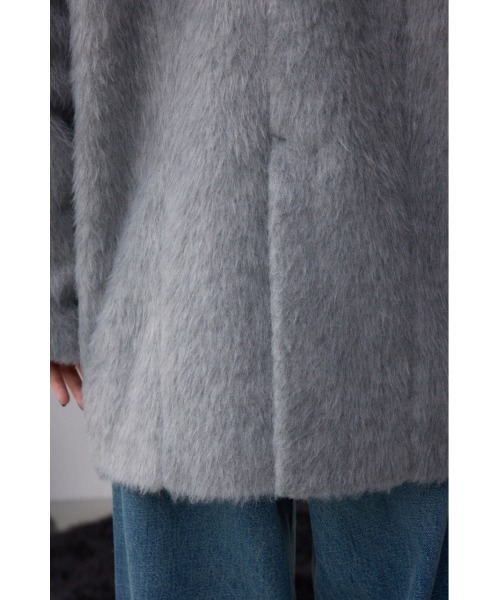 AZUL by moussy（アズールバイマウジー）の「シャギージャケットコート（テーラードジャケット・レディース・杢グレー/ブラウン・SMALL/MEDIUM）」の14枚目の写真