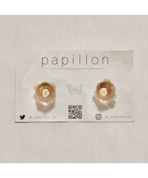 【papillon】お花サークルピアス(MA)