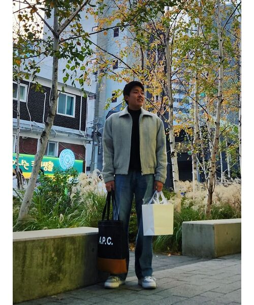 MUSINSA STANDARD(ムシンサスタンダード)の「ミニマルモックネックニット【ネイビー】(ニット/セーター・メンズ・その他・MEDIUM/LARGE/X-LARGE/XX-LARGE/SMALL)」の7枚目の写真
