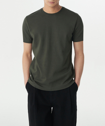 マッスルフィットクルーネックモーダルTシャツ[カーキ]