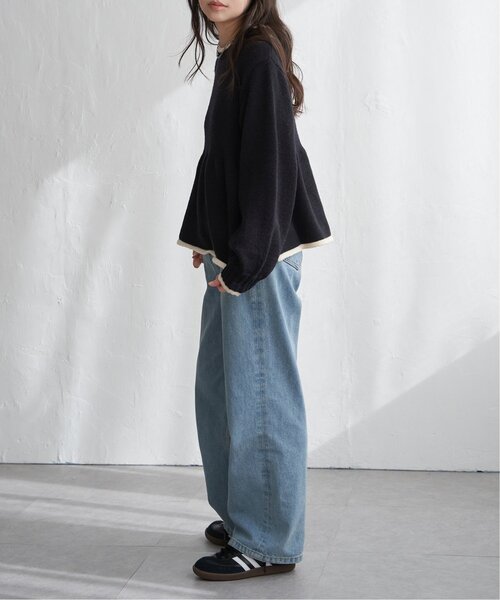 VENCEEXCHANGE（ヴァンスエクスチェンジ）の「アルパカタッチ配色プルオーバー（ニット/セーター・レディース・ブラウン/ブラック/アイボリー/チャコール・FREE）」の22枚目の写真