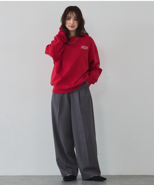 abahouse mavie（アバハウスマヴィ）の「【後ろウエストゴム】タックワイドスラックス　m_01/シーズンレス/メンズライク/美脚（スラックス・レディース・ブラック/ベージュ/グレー/ベージュ系その他/グレー系その他・40/38/36）」の7枚目の写真