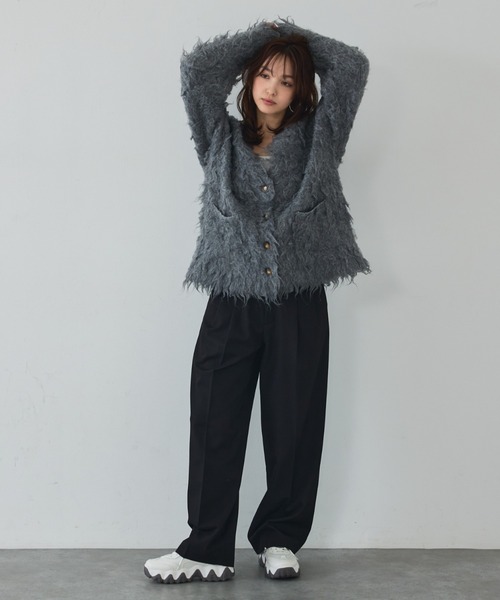 abahouse mavie（アバハウスマヴィ）の「【後ろウエストゴム】タックワイドスラックス　m_01/シーズンレス/メンズライク/美脚（スラックス・レディース・ブラック/ベージュ/グレー/ベージュ系その他/グレー系その他・40/38/36）」の13枚目の写真