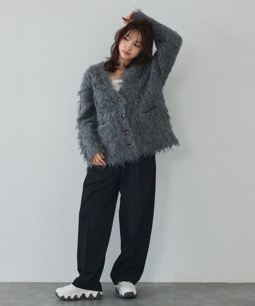 abahouse mavie（アバハウスマヴィ）の「【後ろウエストゴム】タックワイドスラックス　m_01/シーズンレス/メンズライク/美脚（スラックス・レディース・ブラック/ベージュ/グレー/ベージュ系その他/グレー系その他・40/38/36）」の11枚目の写真