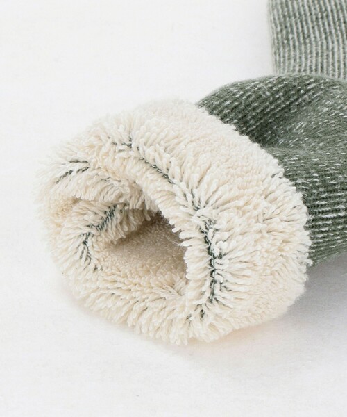 ROTOTO(ロトト)の「<ROTOTO>ダブルフェイス リブソックス(ソックス/靴下・メンズ・ダークグレー/ダークグリーン・M)」の3枚目の写真