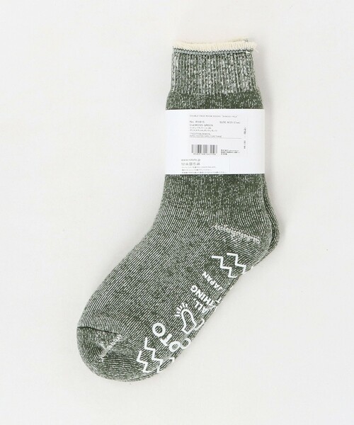 ROTOTO(ロトト)の「<ROTOTO>ダブルフェイス リブソックス(ソックス/靴下・メンズ・ダークグレー/ダークグリーン・M)」の7枚目の写真