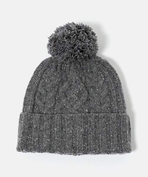 BEAUTY&YOUTH UNITED ARROWS（ビューティーアンドユースユナイテッドアローズ）の「ネップ ポンポン ニットキャップ 2WAY（ニットキャップ/ビーニー・レディース・ブラック/グレー系/ベージュ・FREE）」の12枚目の写真