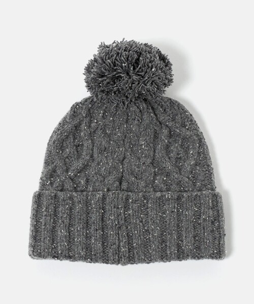 BEAUTY&YOUTH UNITED ARROWS（ビューティーアンドユースユナイテッドアローズ）の「ネップ ポンポン ニットキャップ 2WAY（ニットキャップ/ビーニー・レディース・ブラック/グレー系/ベージュ・FREE）」の13枚目の写真