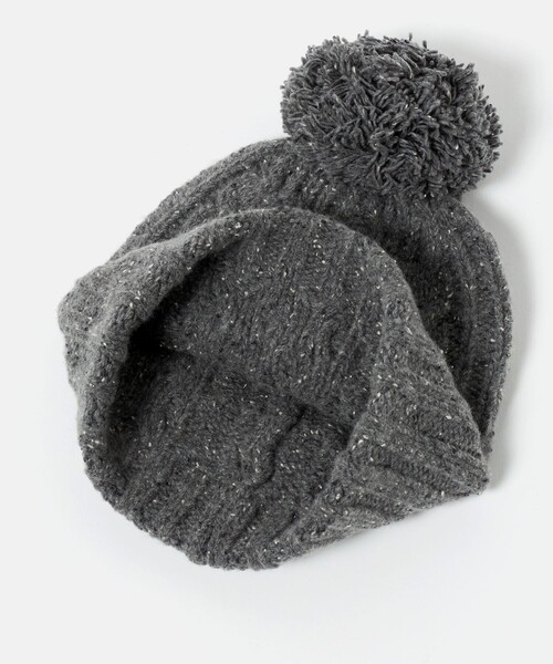 BEAUTY&YOUTH UNITED ARROWS（ビューティーアンドユースユナイテッドアローズ）の「ネップ ポンポン ニットキャップ 2WAY（ニットキャップ/ビーニー・レディース・ブラック/グレー系/ベージュ・FREE）」の14枚目の写真