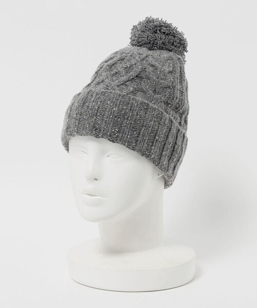 BEAUTY&YOUTH UNITED ARROWS（ビューティーアンドユースユナイテッドアローズ）の「ネップ ポンポン ニットキャップ 2WAY（ニットキャップ/ビーニー・レディース・ブラック/グレー系/ベージュ・FREE）」の16枚目の写真