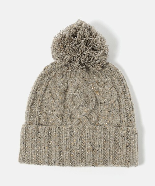 BEAUTY&YOUTH UNITED ARROWS（ビューティーアンドユースユナイテッドアローズ）の「ネップ ポンポン ニットキャップ 2WAY（ニットキャップ/ビーニー・レディース・ブラック/グレー系/ベージュ・FREE）」の17枚目の写真