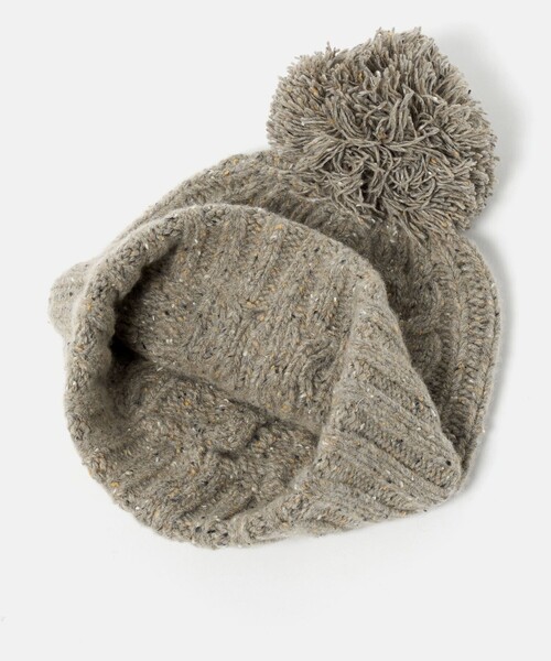 BEAUTY&YOUTH UNITED ARROWS（ビューティーアンドユースユナイテッドアローズ）の「ネップ ポンポン ニットキャップ 2WAY（ニットキャップ/ビーニー・レディース・ブラック/グレー系/ベージュ・FREE）」の18枚目の写真