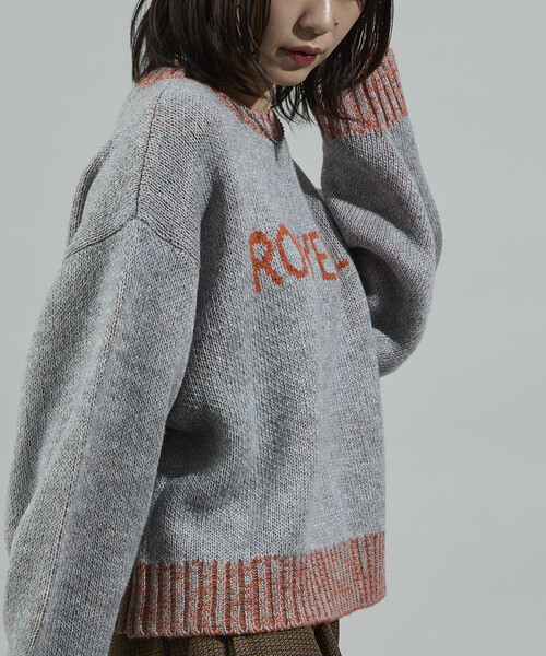 FREAK'S STORE(フリークスストア)の「配色 ロゴニット(ニット/セーター・レディース・グレー/ブラック/ベージュ・フリ-)」の17枚目の写真