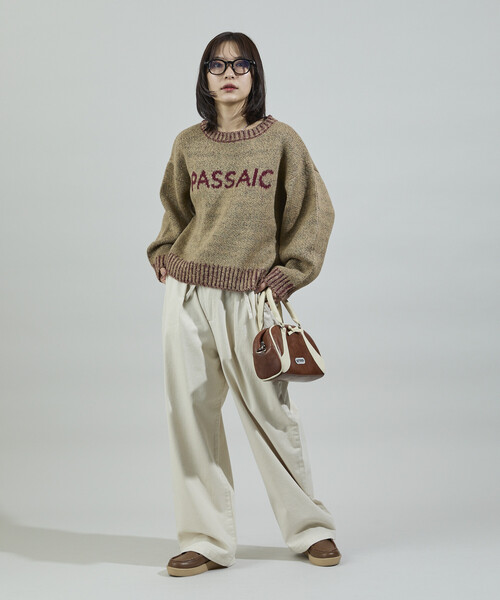 FREAK'S STORE(フリークスストア)の「配色 ロゴニット(ニット/セーター・レディース・グレー/ブラック/ベージュ・フリ-)」の20枚目の写真
