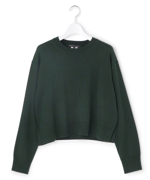 23区 L(ニジュウサンクオオキイサイズ)の「ニットセットアップ プリーツコンビ ワンピース(ワンピース・レディース・ブラック系/グレー系/ダークグリーン系・46/44)」の7枚目の写真