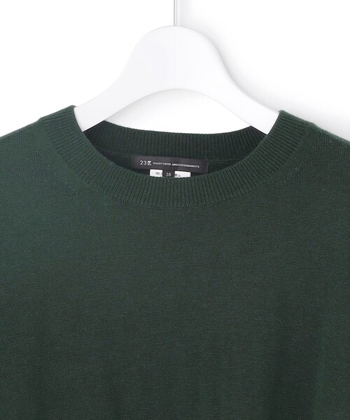 23区 L(ニジュウサンクオオキイサイズ)の「ニットセットアップ プリーツコンビ ワンピース(ワンピース・レディース・ブラック系/グレー系/ダークグリーン系・46/44)」の22枚目の写真