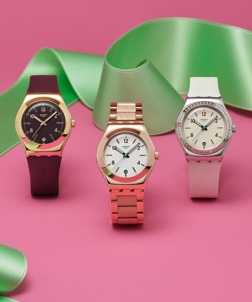 SWATCH(スウォッチ)の「ESSENCE OF ROSE(アナログ腕時計・レディース・ピンク・FREE)」の5枚目の写真