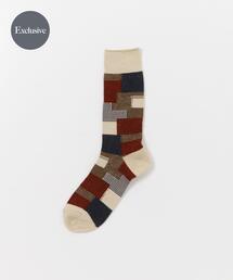 URBAN RESEARCH DOORS | 『別注』Anonymous Ism×DOORS パッチワーククルー(ソックス/靴下)