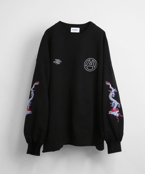 セール】【UNISEX】ORIENTAL EMBROIDERY SWEAT/オリエンタルエンブロイ