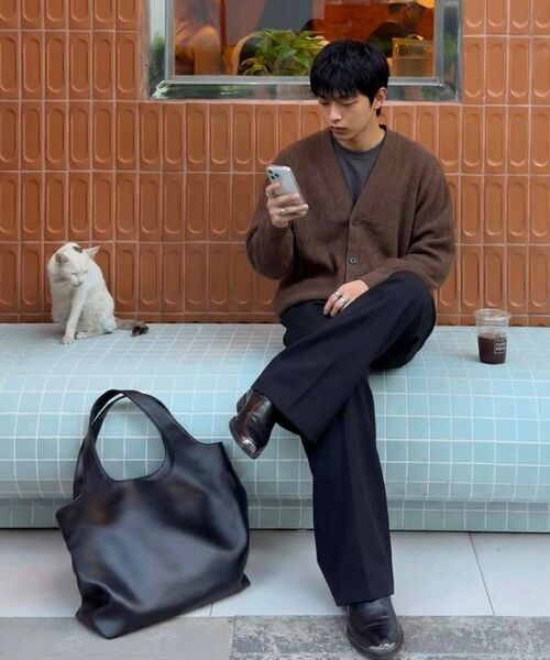 VERYVAIN（ベリベーン）の「[OVER-FIT] GAFF TEX CARDIGAN (NAVY)（カーディガン/ボレロ・メンズ・その他・MEDIUM/LARGE/X-LARGE）」の4枚目の写真