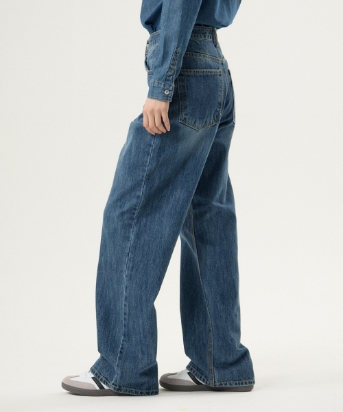 UNKNOWN PLANET(アンノウンプラネット)の「デイリーミッドワイドデニムパンツブルー(デニムパンツ・レディース・その他・LARGE/SMALL/MEDIUM)」の9枚目の写真