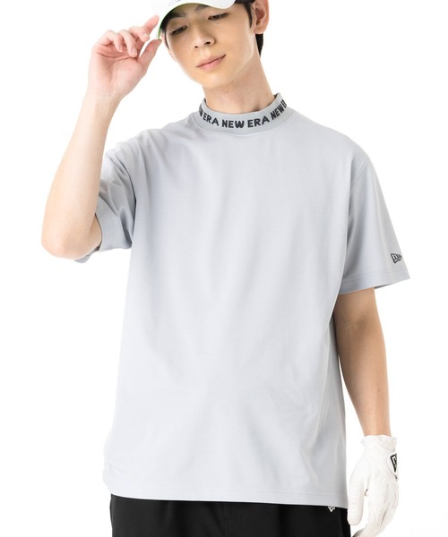 NEW ERA（ニューエラ）の「ニューエラゴルフ ミッドネック半袖Tシャツ（ポロシャツ・メンズ・ホワイト/グレー/ブラック・S/XXL/XL/L/M）」の3枚目の写真