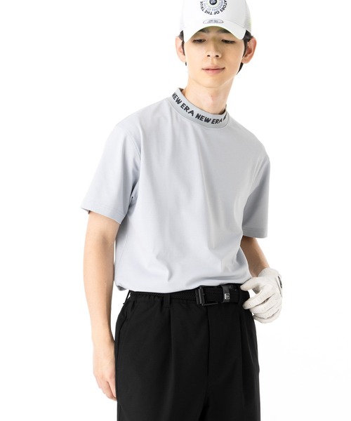 NEW ERA（ニューエラ）の「ニューエラゴルフ ミッドネック半袖Tシャツ（ポロシャツ・メンズ・ホワイト/グレー/ブラック・S/XXL/XL/L/M）」の9枚目の写真