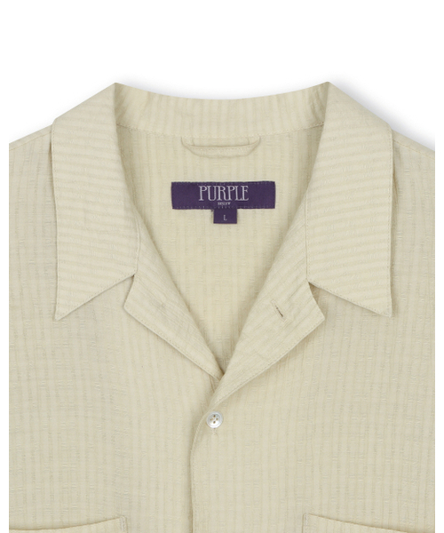 BESLOW(ビースロー)の「シワ加工ハーフシャツ ライトベージュ(シャツ/ブラウス・レディース・その他・SMALL/MEDIUM/LARGE/X-LARGE)」の3枚目の写真