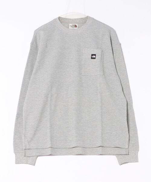 THE NORTH FACE（ザノースフェイス）の「【THE NORTH FACE】WAFFLE L/S R/TEE（Tシャツ/カットソー・メンズ・グレー/ブラック/ホワイト・S/M/L）」の3枚目の写真