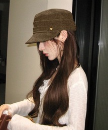 Miniministore（ミニミニストア）の「ワンポイントキャスケット スエード調帽子（キャスケット）」