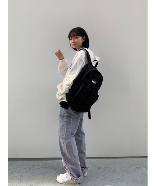 ISTKUNST（イストクンスト）の「ベア＆スマイリー フーディー_ホワイト(IK2DSMM401A)（パーカー・レディース・ホワイト・LARGE/MEDIUM/SMALL/X-LARGE）」の9枚目の写真