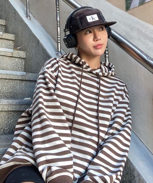 BROWNBREATH（ブラウンブレス）の「STRIPE TAG HOODIE - KHAKI（パーカー・メンズ・その他・X-LARGE/SMALL/MEDIUM/LARGE）」の13枚目の写真