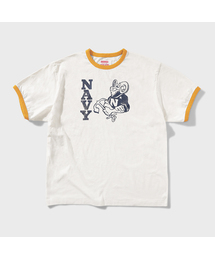GOODNIES（グーニーズ）の「ミリタリーアメリカ海軍ヴィンテージリンガーTシャツ（Tシャツ/カットソー）」