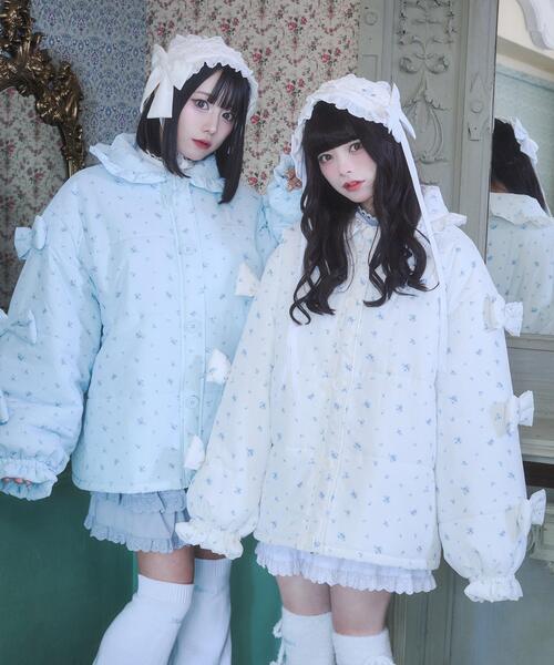 Whinny リボンに包まれしぽゎりんアウター セール】Whinny/リボンに包まれしぽゎりんアウター（ダウンジャケット