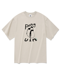 ペンギン 半袖Tシャツ ベージュ