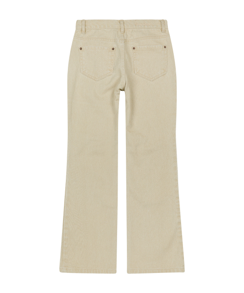 SUNDAY FRUIT MARKET（サンデーフルーツマーケット）の「W) BASIC FLARE PANT BEIGE（その他パンツ・レディース・その他・SMALL/MEDIUM/LARGE）」の3枚目の写真