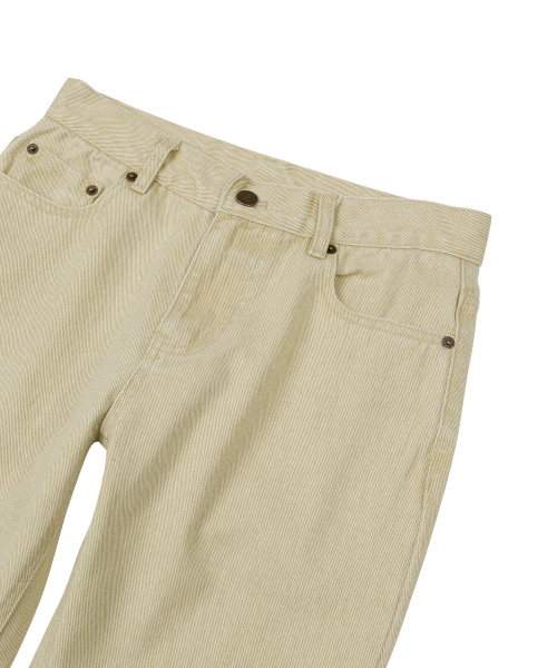 SUNDAY FRUIT MARKET（サンデーフルーツマーケット）の「W) BASIC FLARE PANT BEIGE（その他パンツ・レディース・その他・SMALL/MEDIUM/LARGE）」の4枚目の写真