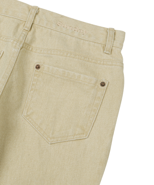 SUNDAY FRUIT MARKET（サンデーフルーツマーケット）の「W) BASIC FLARE PANT BEIGE（その他パンツ・レディース・その他・SMALL/MEDIUM/LARGE）」の6枚目の写真